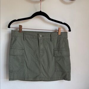 Target Olive Green Cargo Mini Skirt